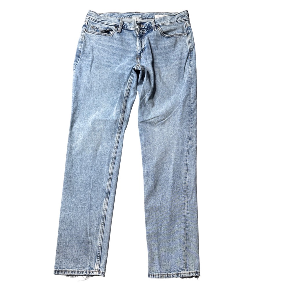 Banana Republic Mens Standard Jean Slim Fit Light Wash Blue Denim 34W 32L